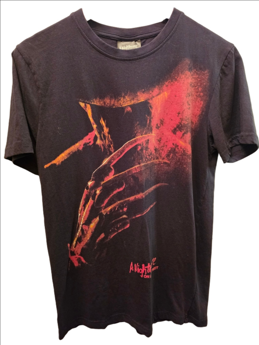 A Nightmare on Elm Street Freddy Krueger Horror Graphic T-Shirt Black S